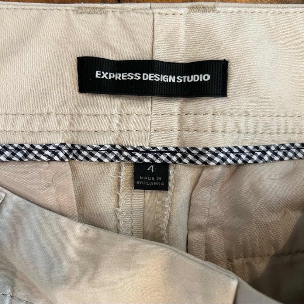 Express Kick Cropped Khaki Pants - Picture 6 of 10